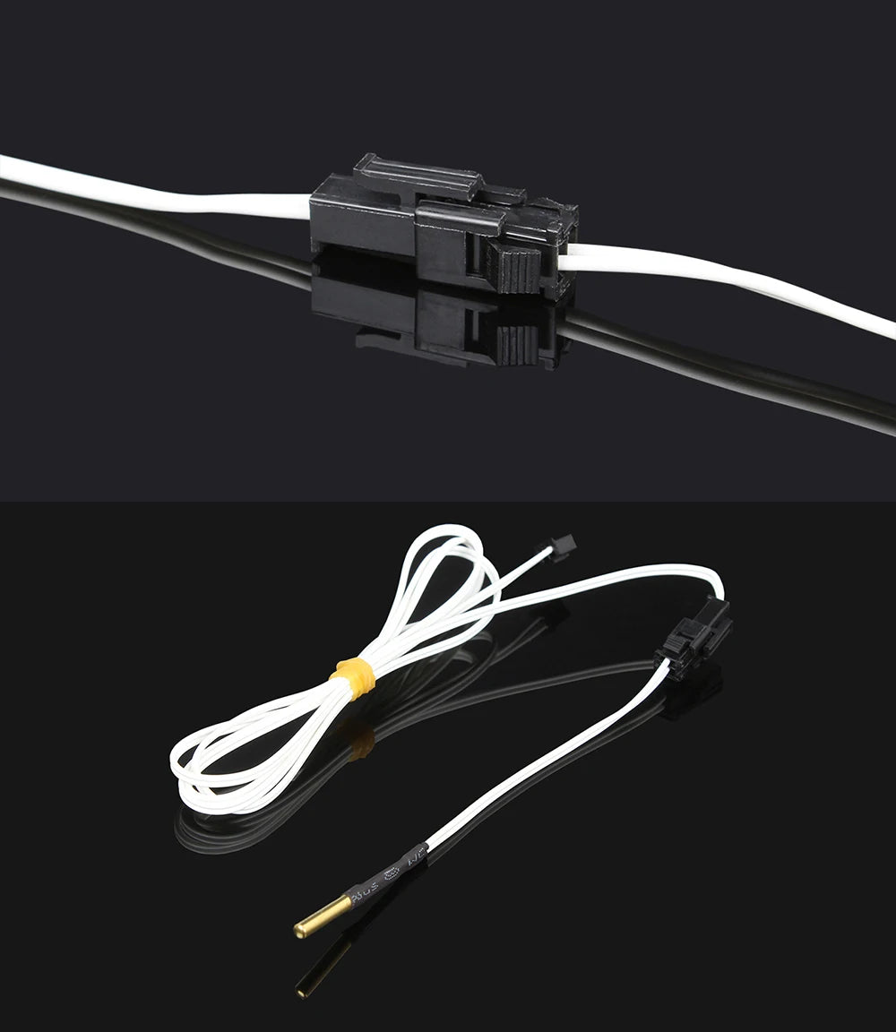 3DSWAY 3D Printer Parts HT-NTC 100K ohm B3950 Thermistor Cartridge Sensor with SM Plug High Temperature for E3D V6 PT100 Hotend