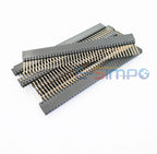 10pcs 2.54mm PC104 Industrial Square Pin Single Row 1X6P/8P/10P/40P Straight PH11mm Pin L12mm Gold PCB Female Header Connector