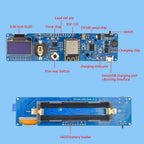 ESP8266 ESP-12F 0.96" OLED Display WiFi Clock Module Weather Forecast Micro USB Development Board with 18650 Battery Case CH340