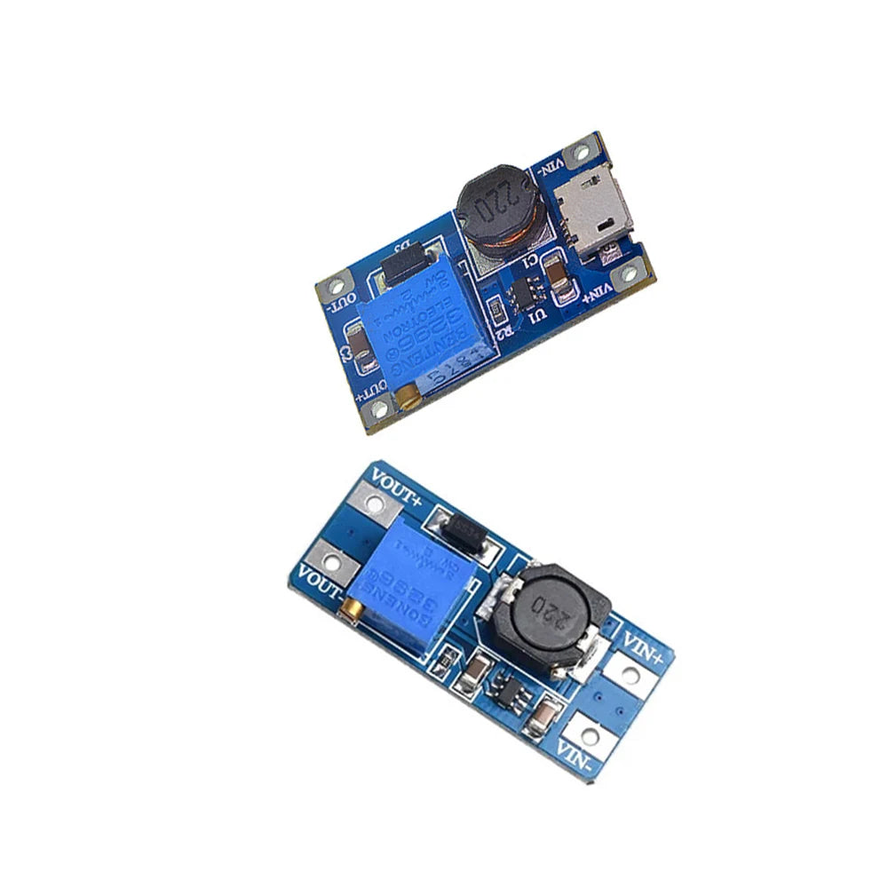 New MT3608 DC-DC Adjustable Boost Module Output 28V 2A Step Up Converter Booster With MICRO USB 2V-24V to 5V 9V 12V 28V