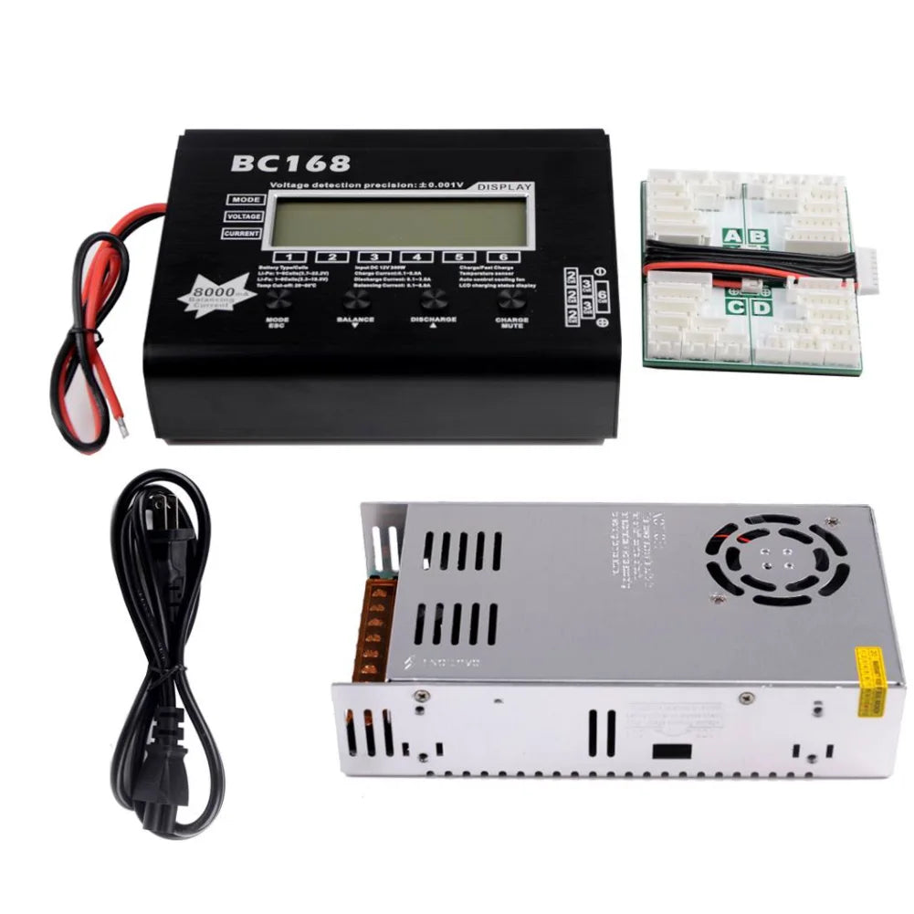 AOK BC168 1-6S 8A 200W Super Speed LCD Intellective Balance Charger/Discharger for Lipo Battery Rc Toys