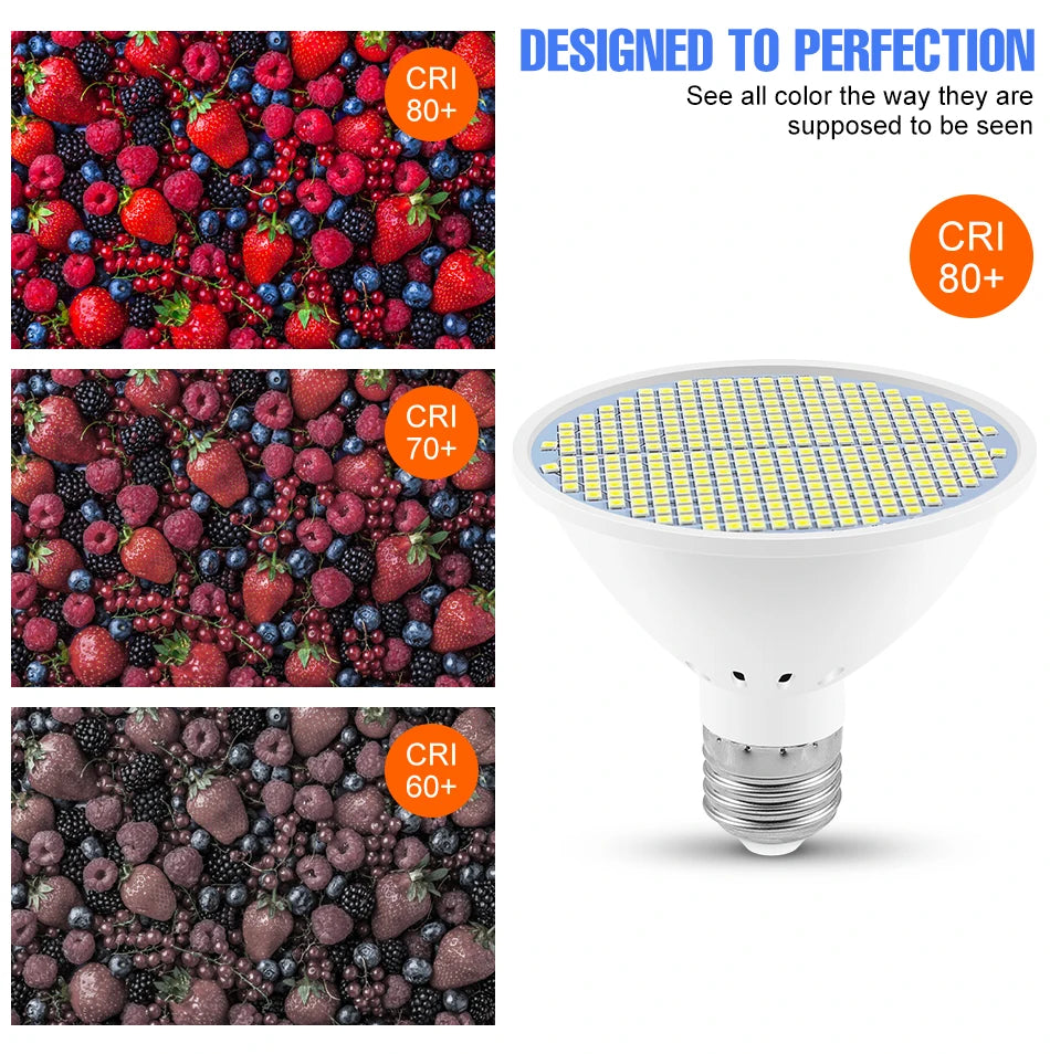 LED Bulb E27 Spotlight 220V Lamp 30W 50W 80W Warm White Light Bulb LED Chandelier 110V Ceiling Lamp For Home Living Room Bedroom