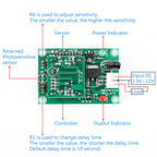 Microwave Radar Sensor Module 5.8GHz DC 3.3V 5V 9V 12V 20W Voltage Output Switch Controller Human Body Induction Sensor