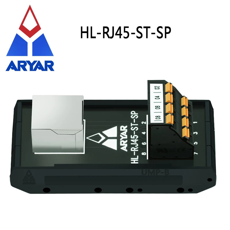 Quick Wiring RJ45 Female To Spring Termianl Block Module RJ45 Vertical Breakout Board Din Rail Mounting Splitter Adapter