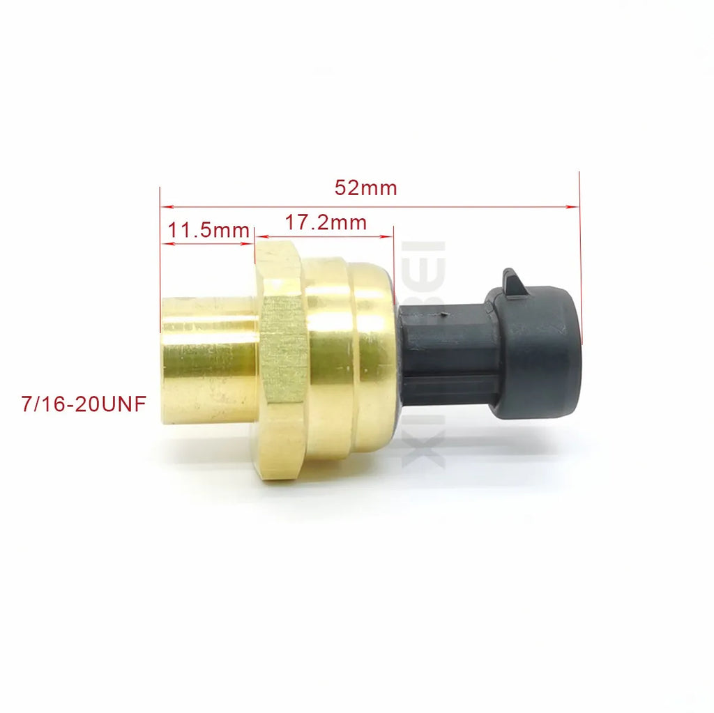 Air Conditioning Refrigeration Pressure Transmitter Refrigerant Pressure Sensor Heat Pump Heat 5-12V 0.5-4.5V 7/16-20UNF Copper