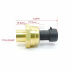 Air Conditioning Refrigeration Pressure Transmitter Refrigerant Pressure Sensor Heat Pump Heat 5-12V 0.5-4.5V 7/16-20UNF Copper