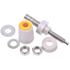 5pcs M5*48 Copper Terminal Block 5mm 30A High Current 4mm Banana Socket High Voltage Power Grounding Post Plug