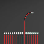 100Pcs Wired Led SMD Lamp 0402 0603 0805 1206 0201 LED Pre-Soldered Micro Litz Leads Wires 20cm For Railway Landscape Lighting