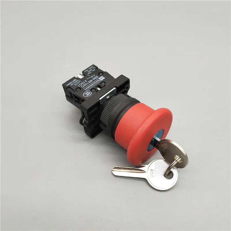 22mm Emergency Stop Mushroom Push Button Switch ZB2-BE102C Red NC XB2-ES542 Control Electrical Starter Switch 600V/10A