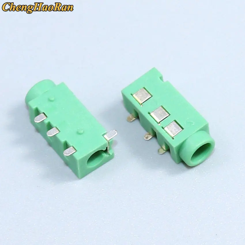 PJ Series 3.5mm Stereo Female Socket with Screw Audio Headphone Jack 3P Vertical Double Channel Connector 393 358 313 306（1-20）