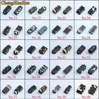 PJ Series 3.5mm Stereo Female Socket with Screw Audio Headphone Jack 3P Vertical Double Channel Connector 393 358 313 306（1-20）