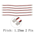 10Pcs JST 1.25mm 1.25 Female Wire Cable Connectors Double Head JST 1.25 Electronic Wire Connector Lenght 10CM 15CM 20CM 30CM