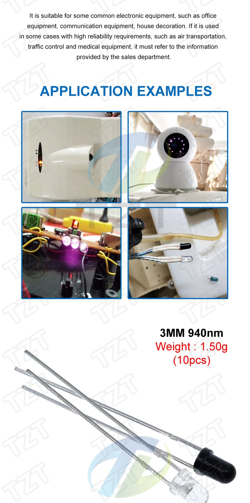 F3 3MM 940nm LEDs infrared emitter and IR receiver diodes each 5pcs Infrared to tube For arduino
