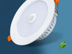 LED Downlight Smart Infrared Induction LED Ceiling Spot light 3W 5W 9W 18W 20W 220V Motion Sensor Recessed Round LED Panel Light