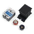 CG SSR-40VA  24-480VAC 40A Single Phase Solid State Relay Resistance Voltage Regulator with Heat Sink and Potentiometer A Knob