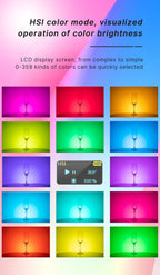 Ulanzi VL120 Full Color RGB Video Light 2500K-9000K LED Photography Lighting Dimmable Camera Light Live Vlog Fill Light