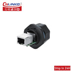 Cnlinko YT Aviation Waterproof RJ45 Signal 8P8C Cat5e Ethernet Panel Socket Plug Connector for Outdoor LED Display Screen Switch