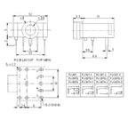 5PCS 3.5MM Headphone Jack Audio Video Female Dual Channel Stereo Jack Socket Stereo Solder Panel Mount PJ313 PJ320 PJ325 PJ326