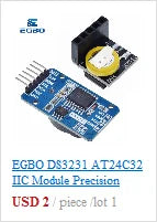 1~10PCS PCF8563 PCF8563T 8563 IIC Real Time Clock RTC Module Board Good than DS3231 AT24C32 3.3V EGBO