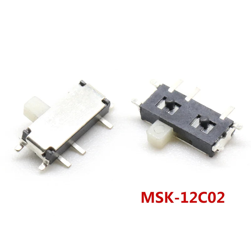 10PCS Slide Switch Micro-power Toggle Switch Single and Double-row Direct-inserted Horizontal Sliding Second Gear Third Gear