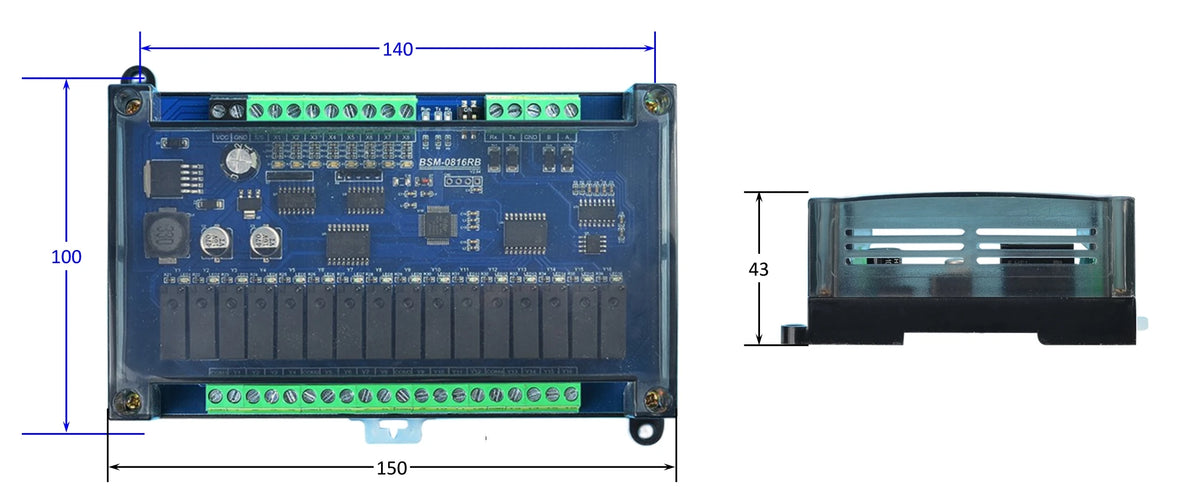 CWT-BK-1616 16Di / 16Do Digital Input and Output Rs485 Modbus Rtu Io Module