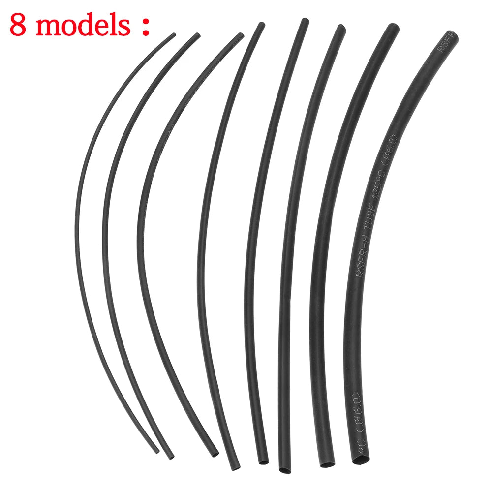 970pcs Copper Connecting Pipe Wire Joint Small Copper Tube Terminal Cable Lug Bootlace Ferrule Kit With Heat Shrink Tube Plier