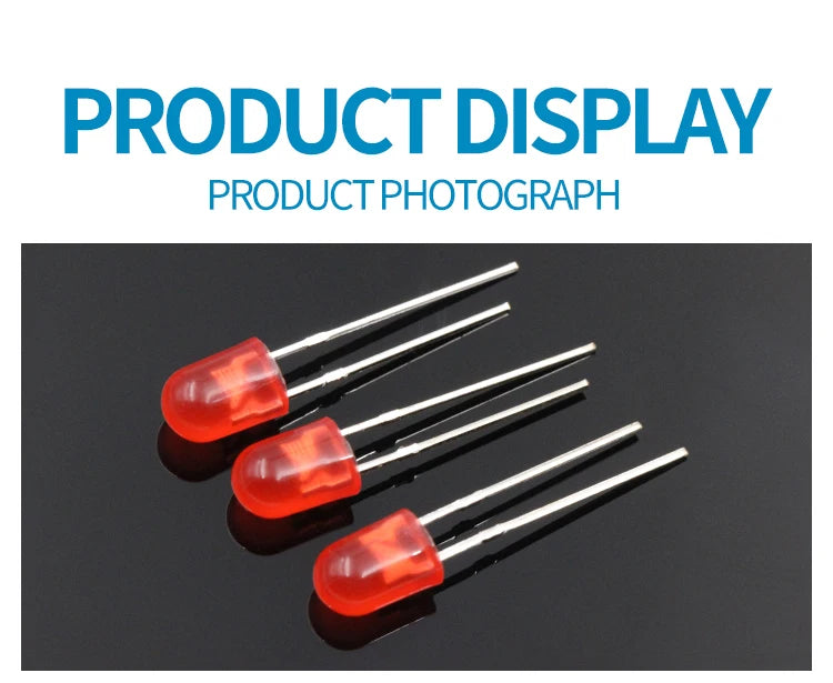 1000PCS 504 Oval With Color Short Leg Red Blue Green Light-Emitting Diode LED Lamp Bead