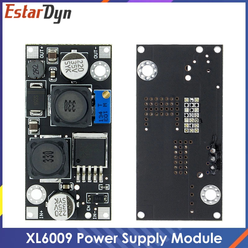 XL6019 (XL6009 upgrade) Automatic step-up step-down Dc-Dc Adjustable Converter Power Supply Module 20W 5-32V to 1.3-35V