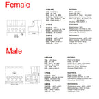 10pcs/sets Female Male Plug Aerial Butt Welding 2EDGRK 15EDGRK-5.08mm 2P-24P Plug-in Solder-free Wire Terminal Block Connector