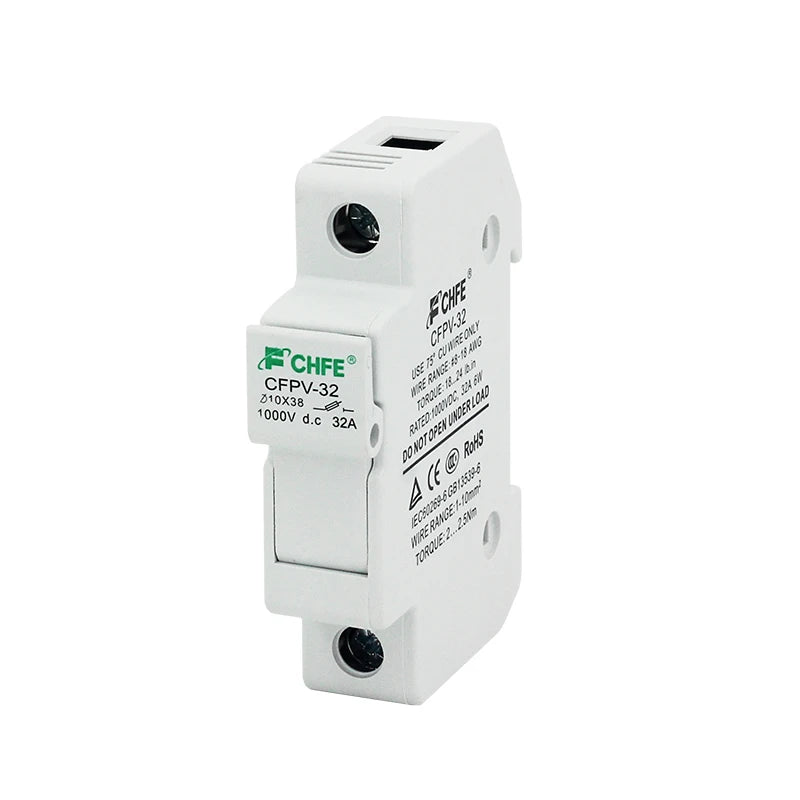 Photovoltaic Fuses 1000V DC Fuse Holder 10x38 GPV PV Solar Fuse System Protection Electrical Equipment Supplies Home Improvement