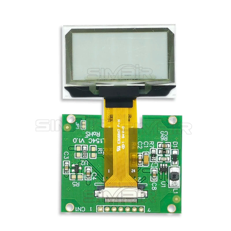 1.51 1.54 Inch 24PIN SPI/IIC/6800 COG 3.3V Blue PMOLED Screen SSD1309 Graphic 128x56 Display Transparent OLED 128x64