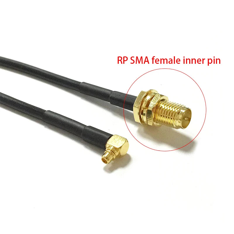 RP SMA Female Switch MMCX Male Right Angle Pigtail Cable RG316 RG174 RG178 15cm 6" Wholesale Fast Ship