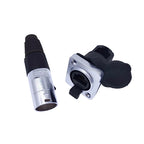 RJ45 Waterproof Connector Plug D Type Panel Mount Socket IP65 Ethernet Connectors