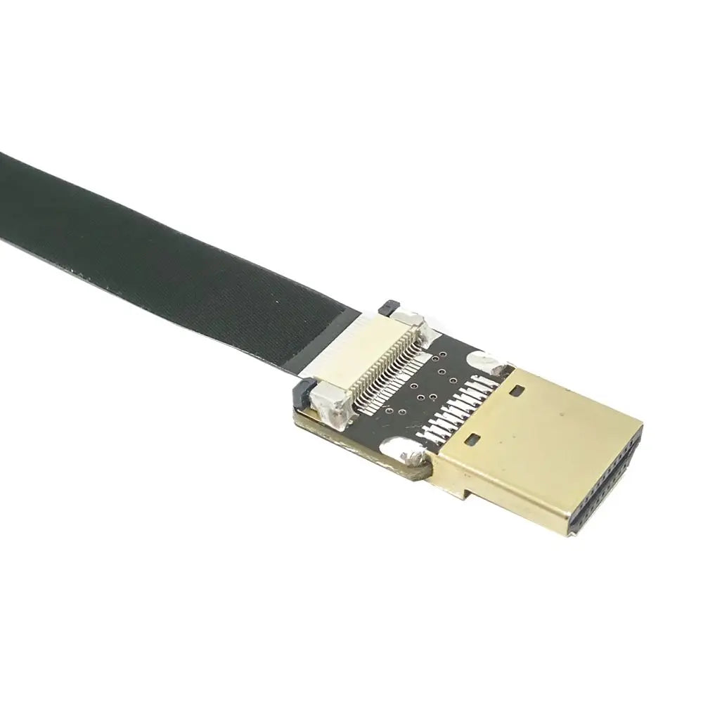 FPV HD Flat Ribbon Cable UP/Down Angle Micro HD to HD 90 degree flexible hd ribbon cable pin 20pin Plug HD raspberry 4