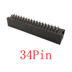 10Pcs IDC Box Header 6/8/10/12/14/16/18/20/24/26/30/34/40/50Pin Connector IDC Sockets 2.54mm Pitch Dual Row Straight DC3 Sockets