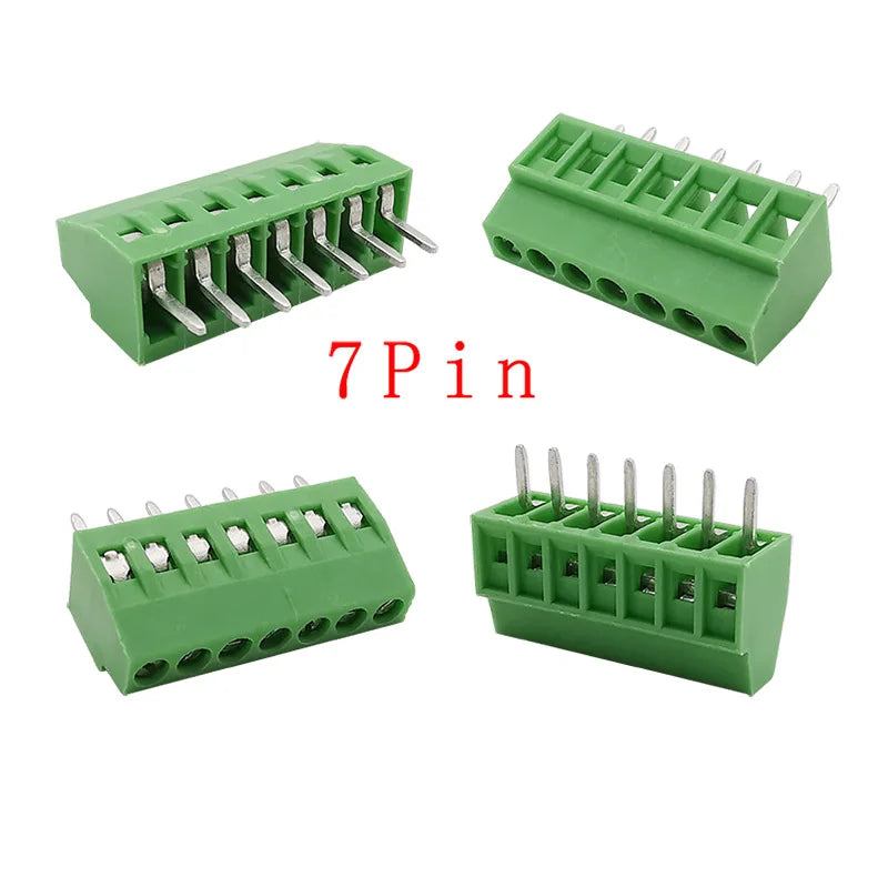 5/10Pcs KF128 2.54mm PCB Mini Screw Terminal Block Connector KF128-2.54 2/3/4/5/6/7/8/9/10/12/14/16Pin 150V 6A for 26-18AWG Cabl