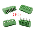 5/10Pcs KF128 2.54mm PCB Mini Screw Terminal Block Connector KF128-2.54 2/3/4/5/6/7/8/9/10/12/14/16Pin 150V 6A for 26-18AWG Cabl