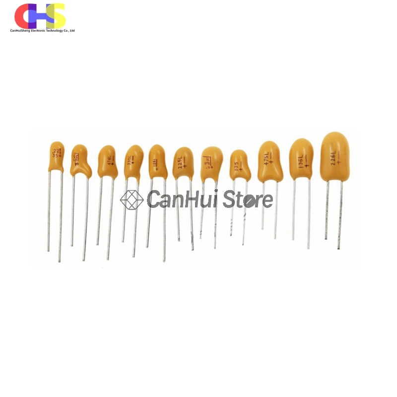 10PCS DIP Tantalum Capacitor 16V 25V 35V 50V 0.1UF 1UF 2.2UF 4.7UF 10UF 22UF 33UF 47UF 100UF 104 224 474 105 225 106 226 476 107