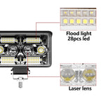 Nlpearl Car 4inch LED Light Bar Yellow White Off Road Spotlight Work Light For Truck Tractor 4X4 Boat 12v 24v Headlight Fog Lamp