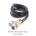 M12 Waterproof Laser Photoelectric Beam Sensor Switch 20 Meters Distance NPN PNP Output