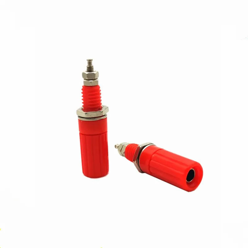 5/10PCS 4mm Banana Socket M3*45 Binding Post Nut Banana Plug Jack Electrical Connector Terminal DIY Parts