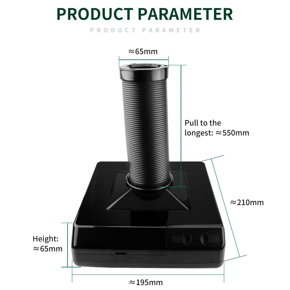 LUXIANZI 16/30/50/60w Solder Iron Smoke Absorber Set Smoking Instrument with Filter Sponge EU/US/UK Plug ESD Fume Extractor Kit