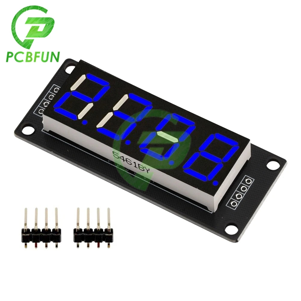 0.56 inch 4-Digit 7-segment LED Digital Tube TM1637 Driver IC Display Module 5V TM1637.h Display For Arduino Digital I/O 2 Pins