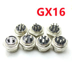 1/5Pcs GX16 2/3/4/5/6/7/8 Pin 16mm Circular Aviation Male Socket Plug Wire Panel Connector Adapter