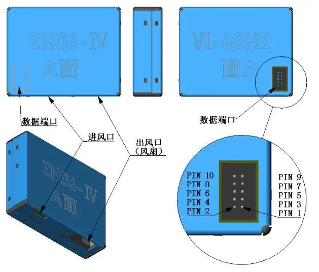 ZH07 ZH06 ZH06-I/II/III/VI PM2.5 Laser Dust Gas Sensor Module High Precision Air Quality Detection Serial Port PWM GP2Y1014AUVF