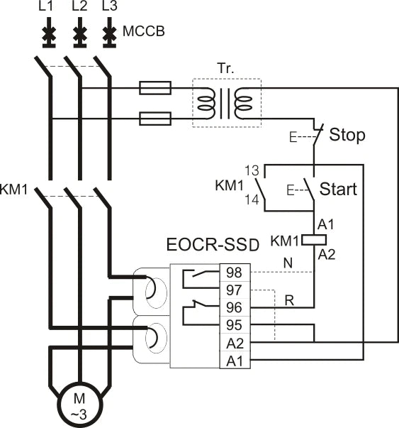 Samwha-Dsp EOCR-SSD Digital Electronic Overload Relay Motor Protector Thermal Overload Relay