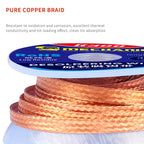 10pcs/Lot Mechanic Solder Wick Remover Desoldering Braid Wire Sucker Cable Wire 1.0/1.5/2.0/2.5/3.0/3.5/4.0mm Welding Accessory