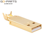 Viborg HI-END USB2.0 USB Plug Connector Type A B HiFi DIY DAC USB Cable 24K Gold Plated Bronze UA201 UB201