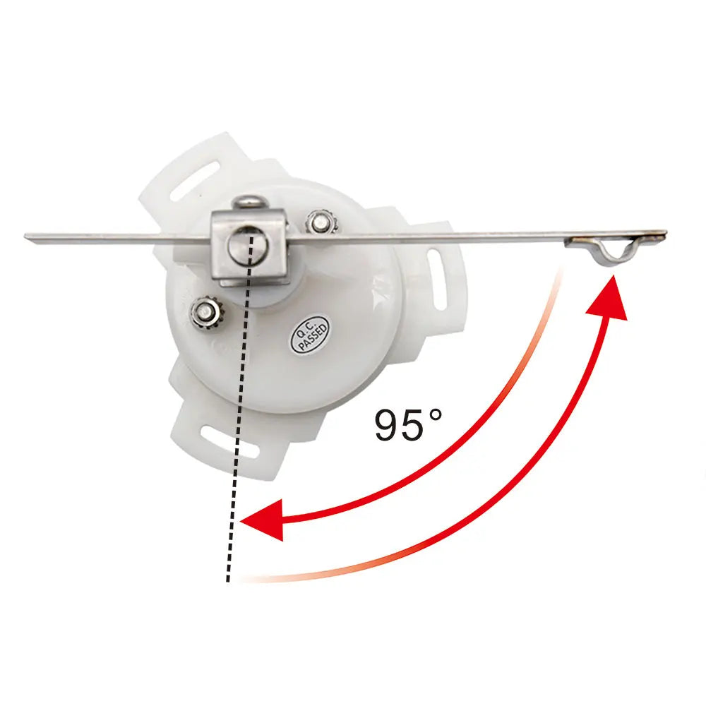 12V/24V STBD PORT Rudder Angle Meter 85mm Rudder Angle Indicator with 0-190 ohm Rudder Angle Sensor 7 Color Backlight Customized