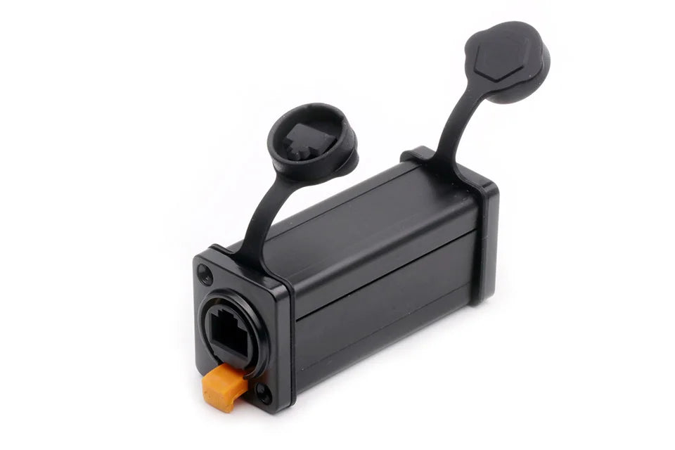1pc New Arrival Waterproof Network Connector RJ45 Ethernet Connector Female Panel Mount Sockets IP65 Level